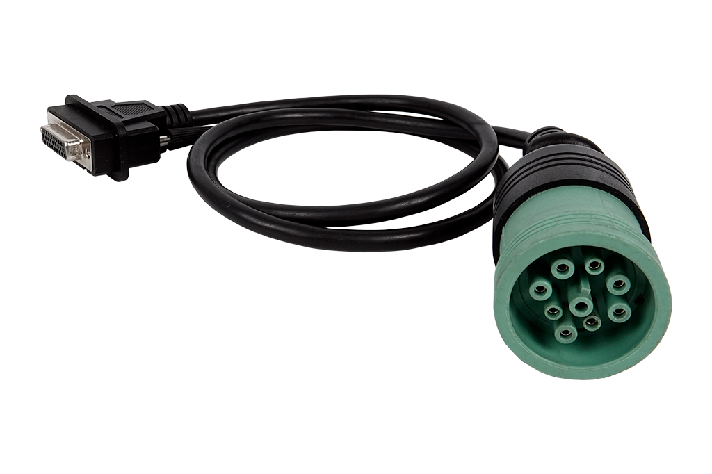 Deutsch 9 pin Type 2 green (V9) diagnostics cable