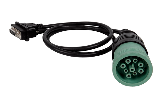 Deutsch 9 pin Type 2 green (V9) diagnostics cable